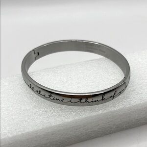 Bracelet VTG HMK LIC  I Think of You All The Time Stainless Steel